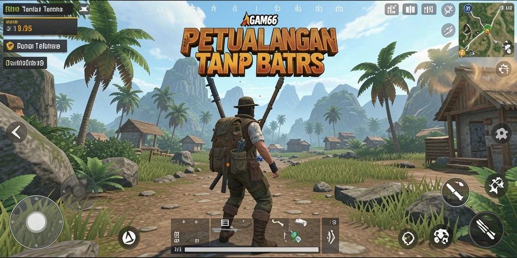 Gameplay AGAM66 yang menampilkan eksplorasi dunia terbuka.