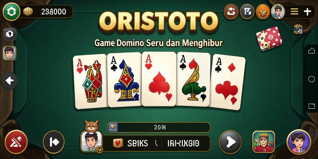 Tampilan gameplay seru dalam aplikasi ORISTOTO yang mendebarkan.