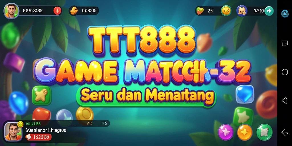 Screenshot gameplay TTT888 yang menampilkan momen seru mencocokkan item.