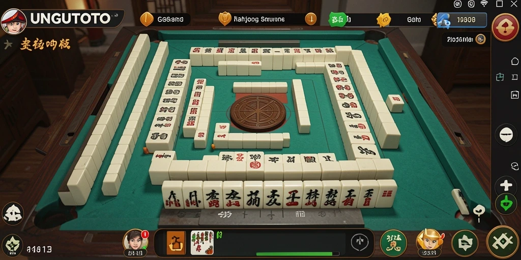 Gameplay seru UNGUTOTO dengan desain menarik dan tantangan Mahjong.