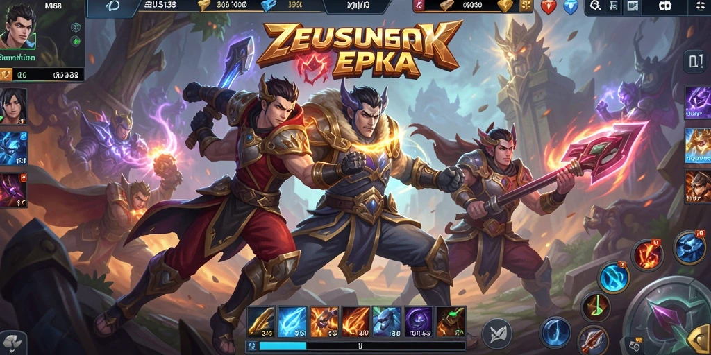Tampilan aksi seru dalam ZEUS138 dengan pertarungan antar tim.